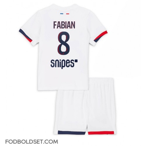 Paris Saint-Germain Fabian Ruiz #8 Udebane Trøje Børn 2025-26 Kortærmet (+ Korte bukser)